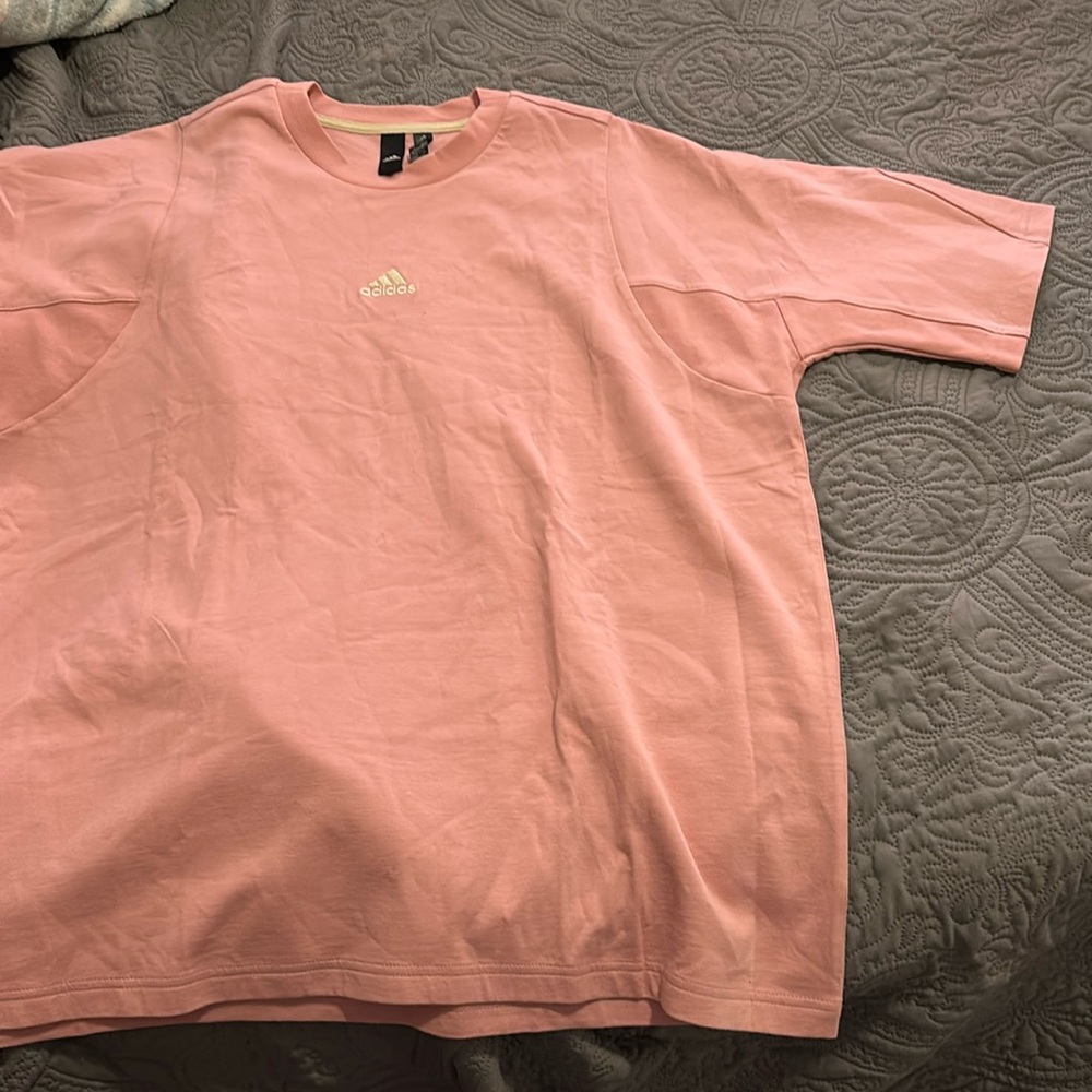 NWOT adidas light pink Tee
